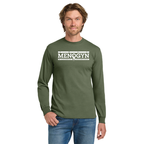 Camp Menogyn Adult Long Sleeve Cotton T-Shirt image thumbnail