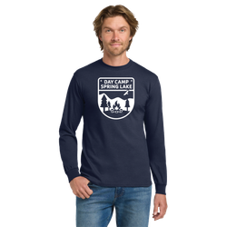 Image of Day Camp Spring Lake Adult Long Sleeve Cotton T-Shirt