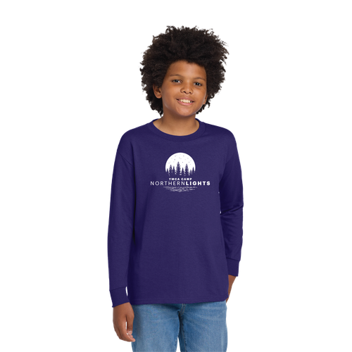 Camp Northern Lights Youth Long Sleeve Cotton T-Shirt image thumbnail