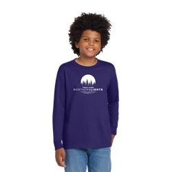 Image of Camp Northern Lights Youth Long Sleeve Cotton T-Shirt
