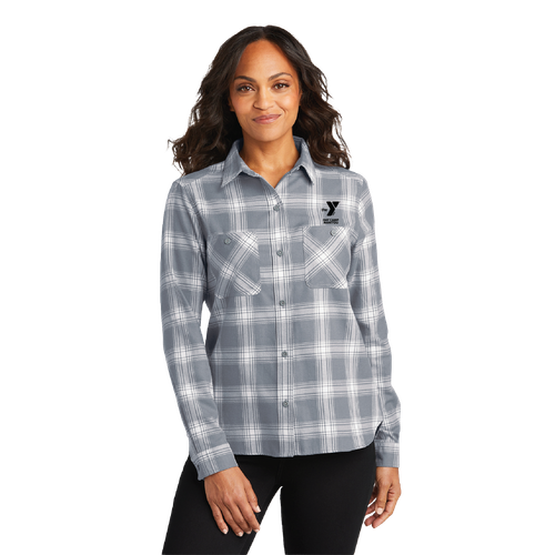 Day Camp Manitou Ladies Plaid Flannel Shirt image thumbnail