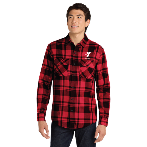 Day Camp Manitou Mens Plaid Flannel Shirt image thumbnail Day Camp Manitou Mens Plaid Flannel Shirt image thumbnail