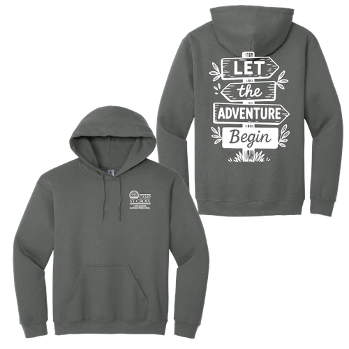 Adult Lets the Adventure Begin Pullover Hooded Sweatshirt image thumbnail