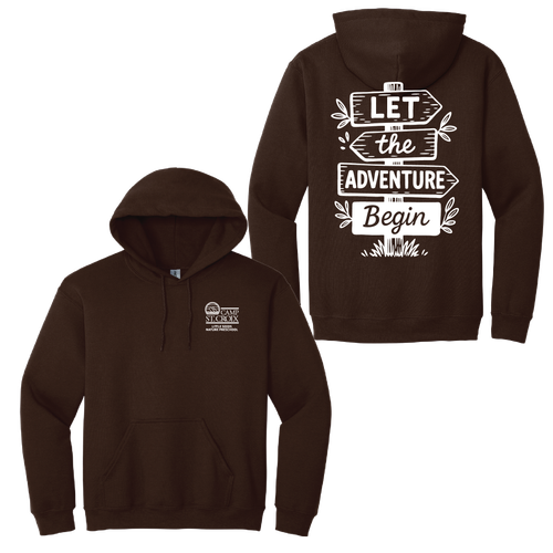 Adult Lets the Adventure Begin Pullover Hooded Sweatshirt image thumbnail