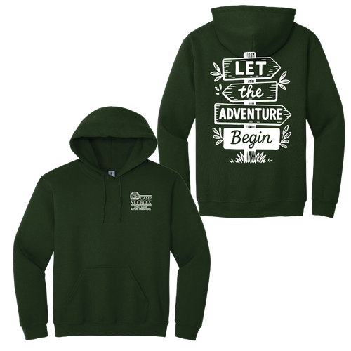 Adult Lets the Adventure Begin Pullover Hooded Sweatshirt image thumbnail