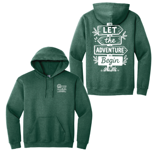 Adult Lets the Adventure Begin Pullover Hooded Sweatshirt image thumbnail