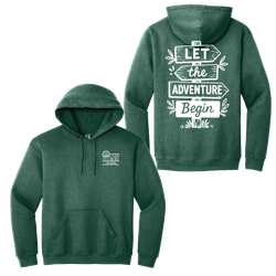 Image of Adult Lets the Adventure Begin Pullover Hooded Sweatshirt