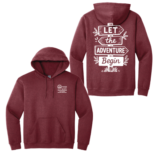 Adult Lets the Adventure Begin Pullover Hooded Sweatshirt image thumbnail