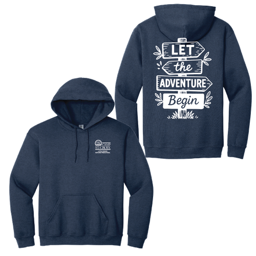 Adult Lets the Adventure Begin Pullover Hooded Sweatshirt image thumbnail