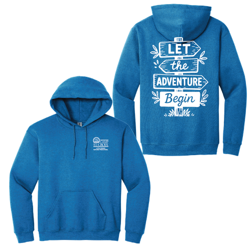 Adult Lets the Adventure Begin Pullover Hooded Sweatshirt image thumbnail