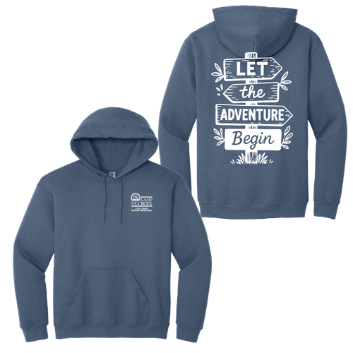Adult Lets the Adventure Begin Pullover Hooded Sweatshirt image thumbnail