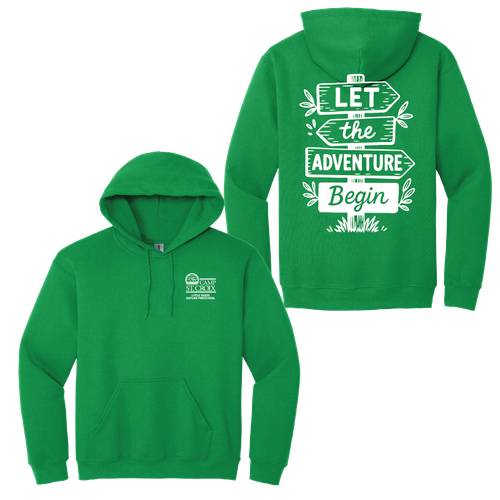 Adult Lets the Adventure Begin Pullover Hooded Sweatshirt image thumbnail