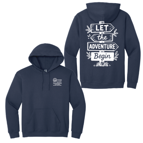 Adult Lets the Adventure Begin Pullover Hooded Sweatshirt image thumbnail