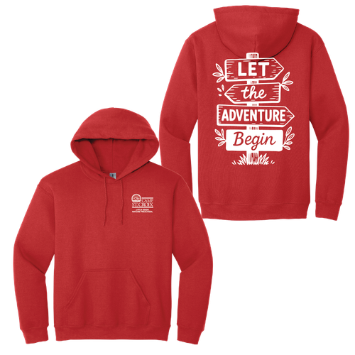 Adult Lets the Adventure Begin Pullover Hooded Sweatshirt image thumbnail