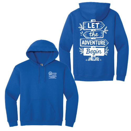 Adult Lets the Adventure Begin Pullover Hooded Sweatshirt image thumbnail