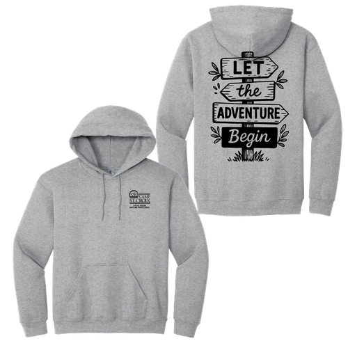 Adult Lets the Adventure Begin Pullover Hooded Sweatshirt image thumbnail