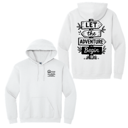Adult Lets the Adventure Begin Pullover Hooded Sweatshirt image thumbnail