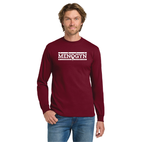 Camp Menogyn Adult Long Sleeve Cotton T-Shirt image thumbnail