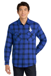 Image of Camp Menogyn Mens Plaid Flannel Shirt
