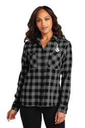 Image of Camp Menogyn Ladies Plaid Flannel Shirt