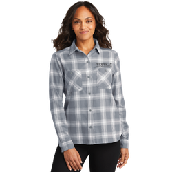Image of Camp Widjiwagan Ladies Plaid Flannel Shirt