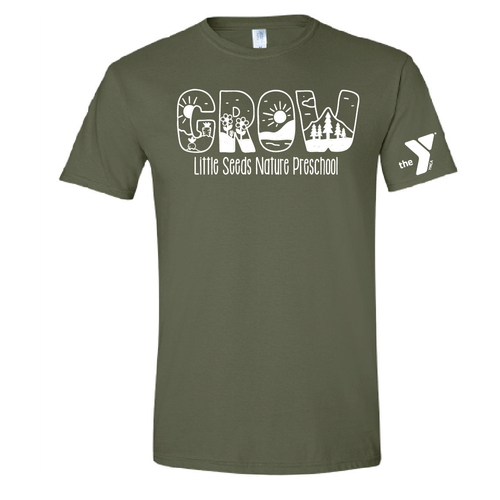 Little Seeds Nature Preschool Adult Short Sleeve Softstyle T-Shirt image thumbnail