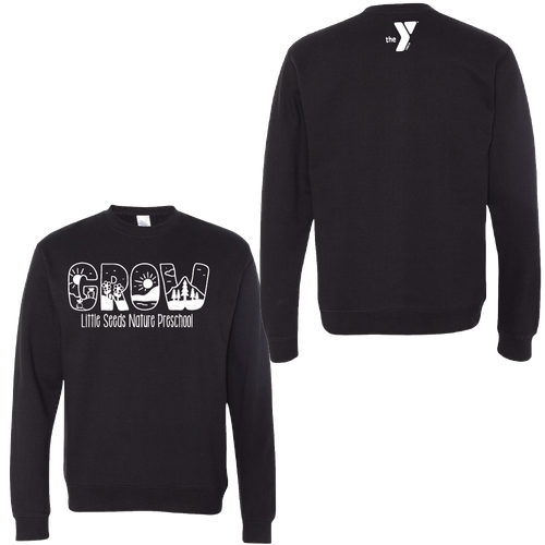 Little Seeds Nature Preschool Adult Crewneck Sweatshirt image thumbnail