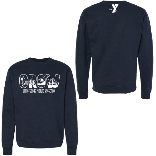 Little Seeds Nature Preschool Adult Crewneck Sweatshirt image thumbnail