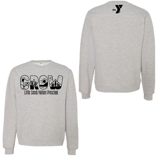 Little Seeds Nature Preschool Adult Crewneck Sweatshirt image thumbnail