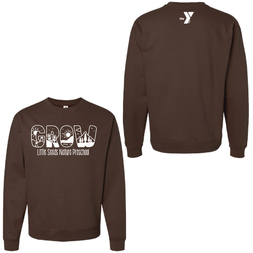 Little Seeds Nature Preschool Adult Crewneck Sweatshirt image thumbnail