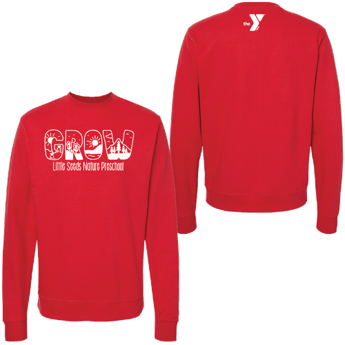 Little Seeds Nature Preschool Adult Crewneck Sweatshirt image thumbnail