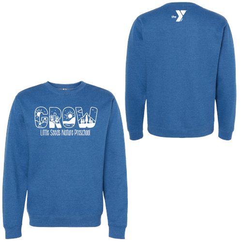 Little Seeds Nature Preschool Adult Crewneck Sweatshirt image thumbnail