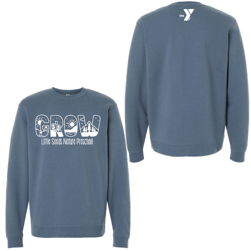 Little Seeds Nature Preschool Adult Crewneck Sweatshirt image thumbnail