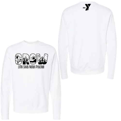 Little Seeds Nature Preschool Adult Crewneck Sweatshirt image thumbnail
