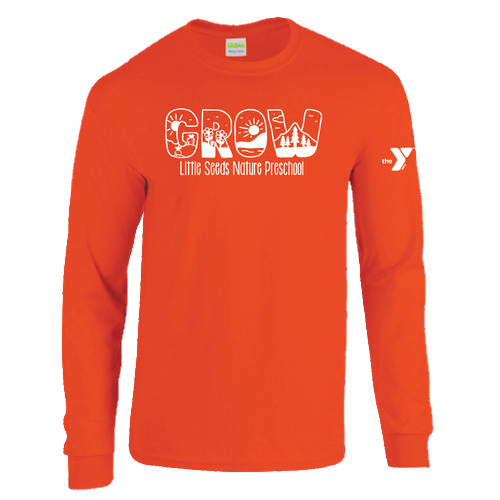 Little Seeds Nature Preschool Adult Long Sleeve Cotton T-Shirt  image thumbnail