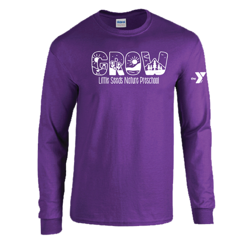 Little Seeds Nature Preschool Adult Long Sleeve Cotton T-Shirt  image thumbnail