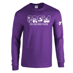 Image of Little Seeds Nature Preschool Adult Long Sleeve Cotton T-Shirt 