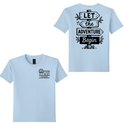 Adventure Little Seeds Nature Preschool Youth Short Sleeve Softstyle T-Shirt  image thumbnail