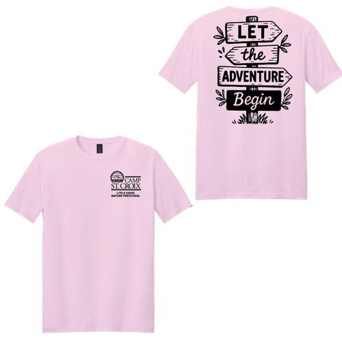 Adventure Little Seeds Nature Preschool Adult Short Sleeve Softstyle T-Shirt  image thumbnail