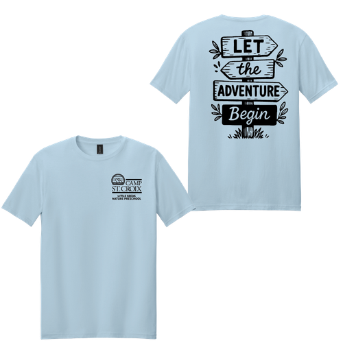 Adventure Little Seeds Nature Preschool Adult Short Sleeve Softstyle T-Shirt  image thumbnail