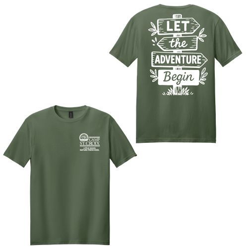 Adventure Little Seeds Nature Preschool Adult Short Sleeve Softstyle T-Shirt  image thumbnail