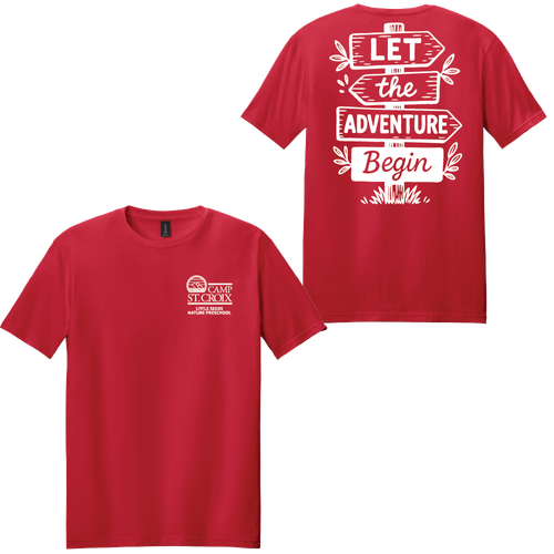 Adventure Little Seeds Nature Preschool Adult Short Sleeve Softstyle T-Shirt  image thumbnail