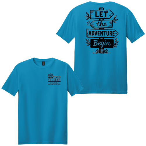 Adventure Little Seeds Nature Preschool Adult Short Sleeve Softstyle T-Shirt  image thumbnail