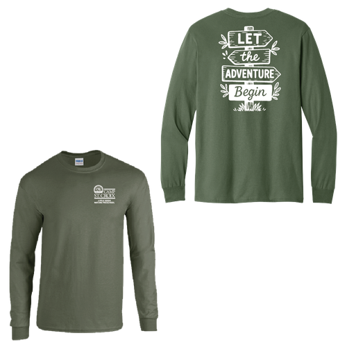 Adventure Little Seeds Nature Preschool Adult Long Sleeve Cotton T-Shirt  image thumbnail