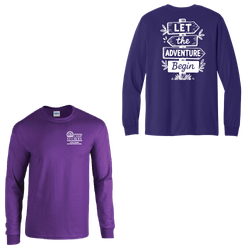 Image of Adventure Little Seeds Nature Preschool Adult Long Sleeve Cotton T-Shirt 