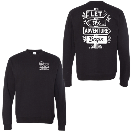 Adventure Little Seeds Nature Preschool Adult Crewneck Sweatshirt  image thumbnail