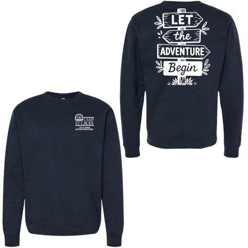 Adventure Little Seeds Nature Preschool Adult Crewneck Sweatshirt  image thumbnail