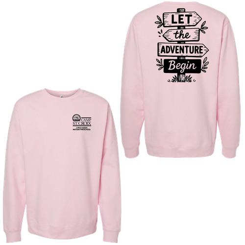 Adventure Little Seeds Nature Preschool Adult Crewneck Sweatshirt  image thumbnail