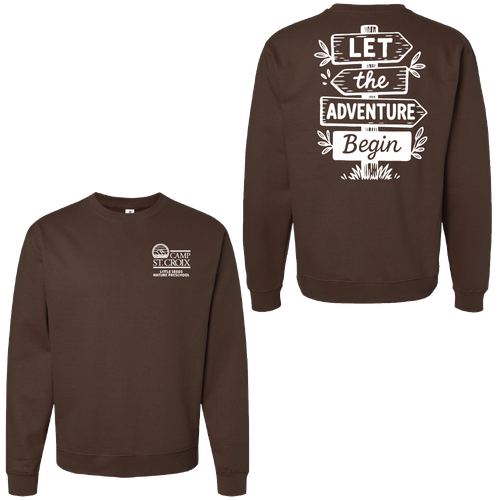 Adventure Little Seeds Nature Preschool Adult Crewneck Sweatshirt  image thumbnail