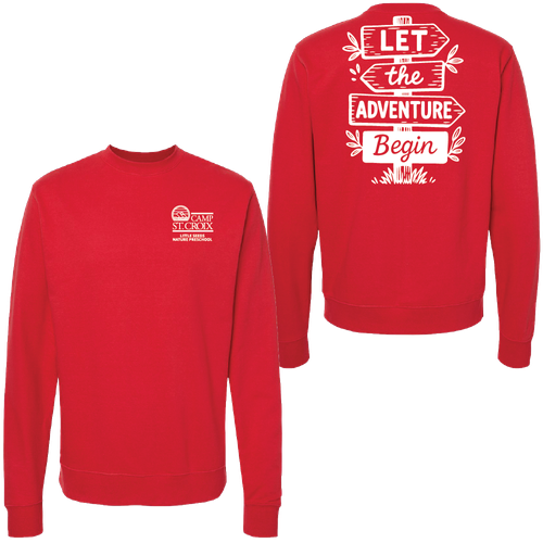Adventure Little Seeds Nature Preschool Adult Crewneck Sweatshirt  image thumbnail
